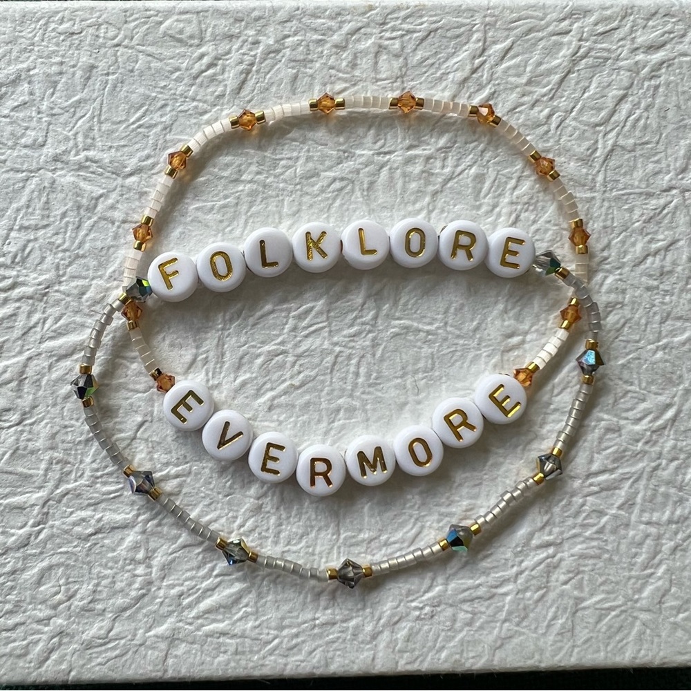 Folklore and Evermore bracelets